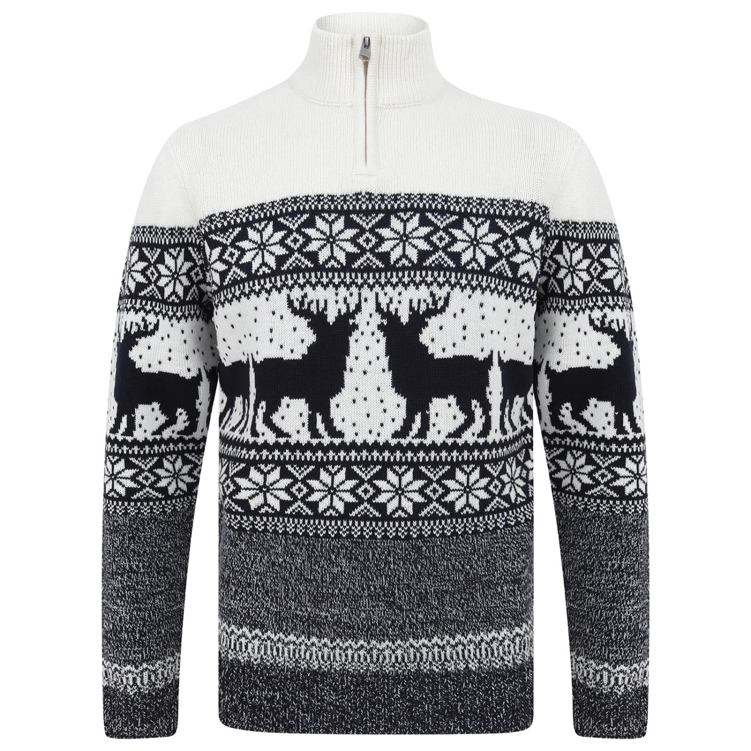 Mens Traditional Reindeer Christmas Jumper 3 Mens Traditional Reindeer Christmas Jumper - Image 3
