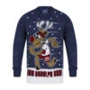 Mens Running Reindeer Run Rudolph Run Christmas Jumper