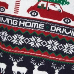Mens Driving Home Fair Isle Style Christmas Jumper 8 Mens Driving Home Fair Isle Style Christmas Jumper -XS Stock Shop 1A189551A 3.opt