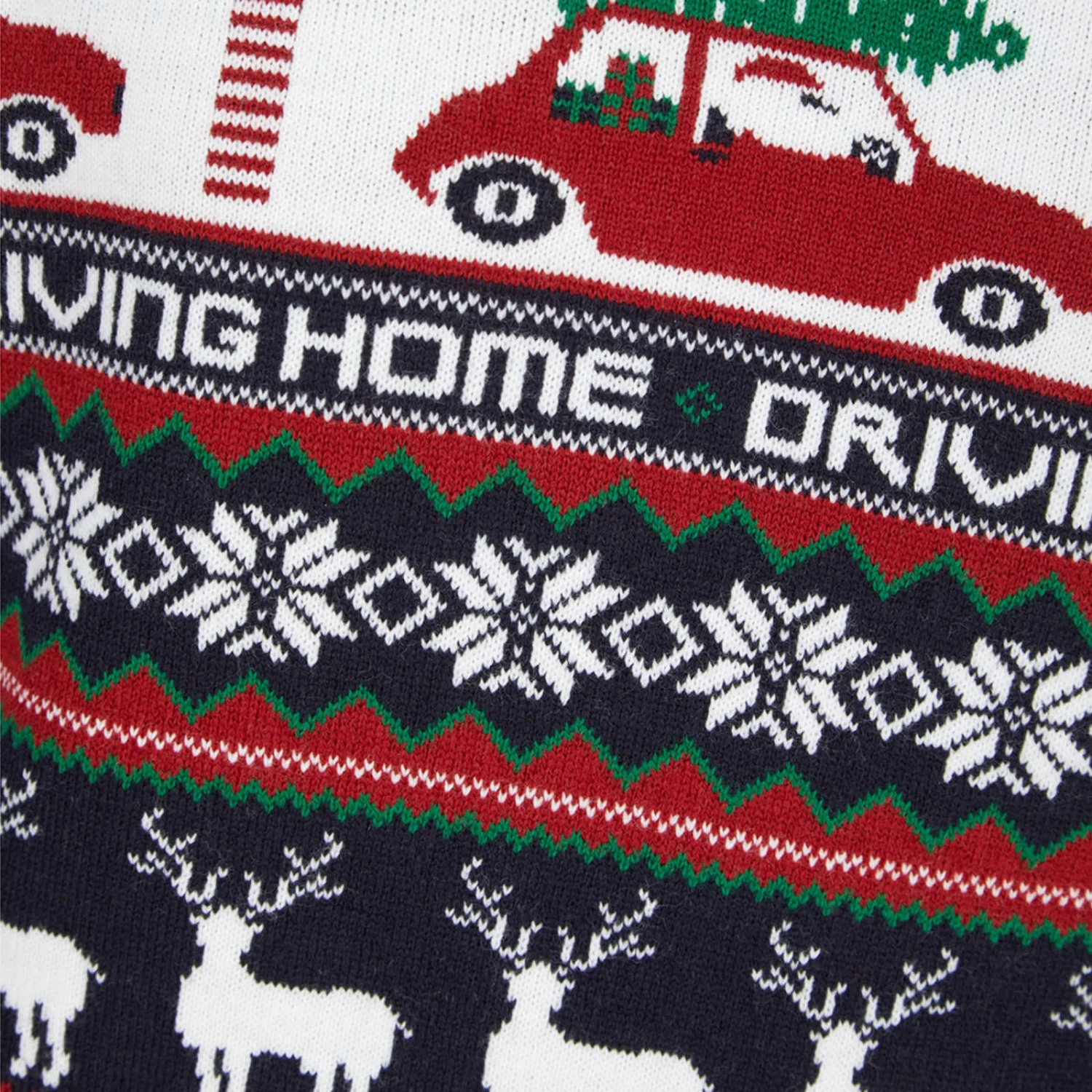Mens Driving Home Fair Isle Style Christmas Jumper 3 Mens Driving Home Fair Isle Style Christmas Jumper - Image 3