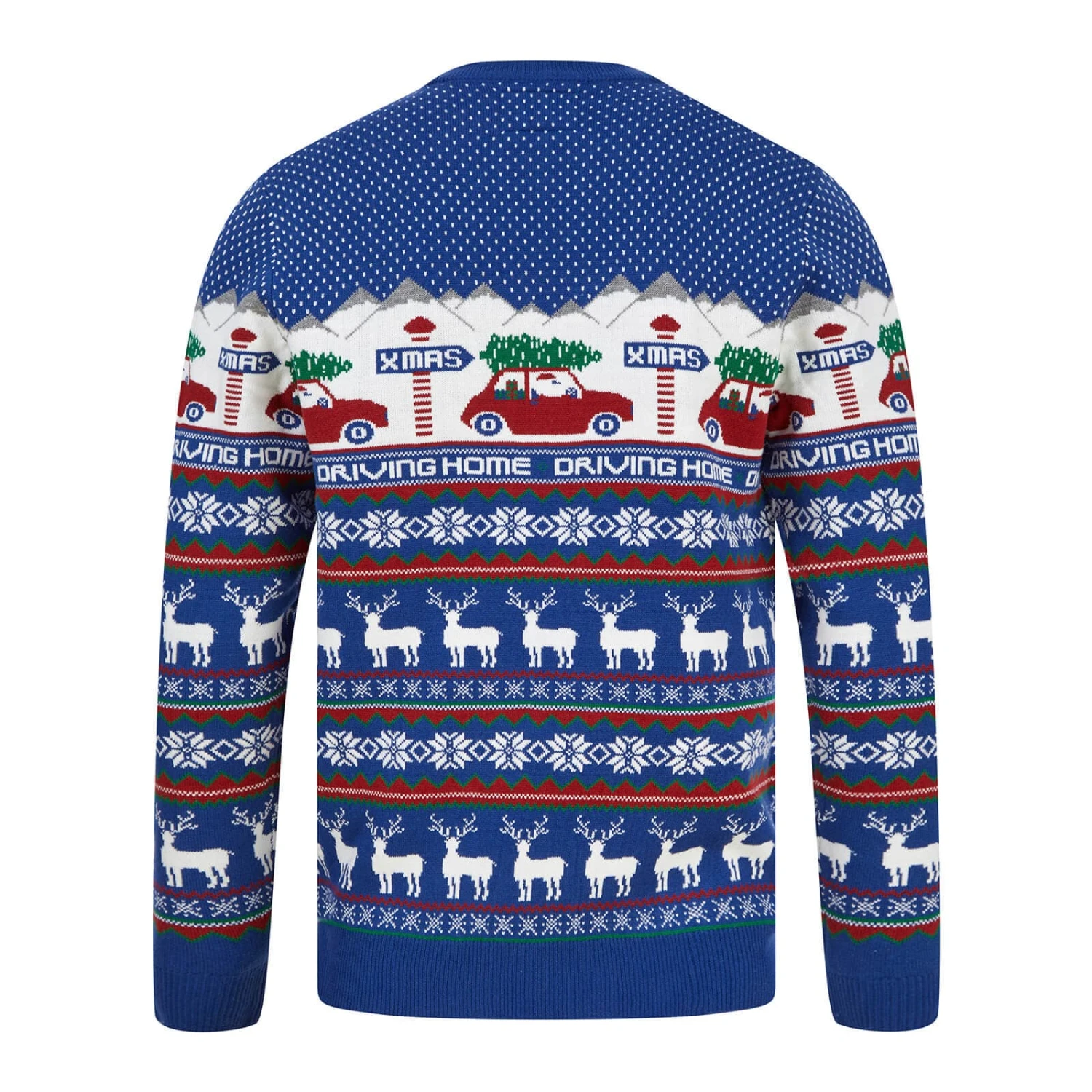 Mens Driving Home Fair Isle Style Christmas Jumper 5 Mens Driving Home Fair Isle Style Christmas Jumper - Image 5