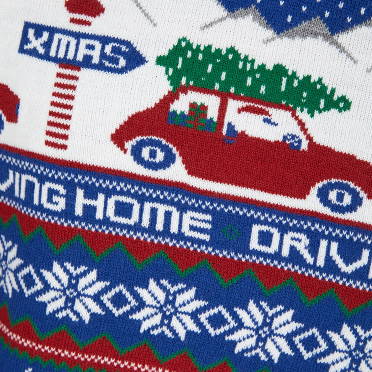Mens Driving Home Fair Isle Style Christmas Jumper 6 Mens Driving Home Fair Isle Style Christmas Jumper - Image 6