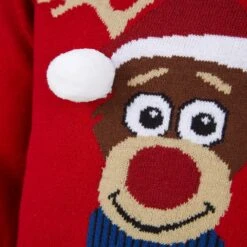 Kids Merry Christmas Antlers Reindeer Xmas Jumper -XS Stock Shop 2A189901A 3.opt