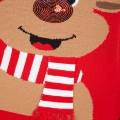 Womens Sequin Reindeer Christmas Jumper 8 Womens Sequin Reindeer Christmas Jumper -XS Stock Shop 3A190171A 3.opt