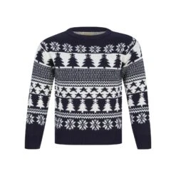 Kids Traditional Tree And Star Christmas Jumper -XS Stock Shop 4A190301F 1.opt
