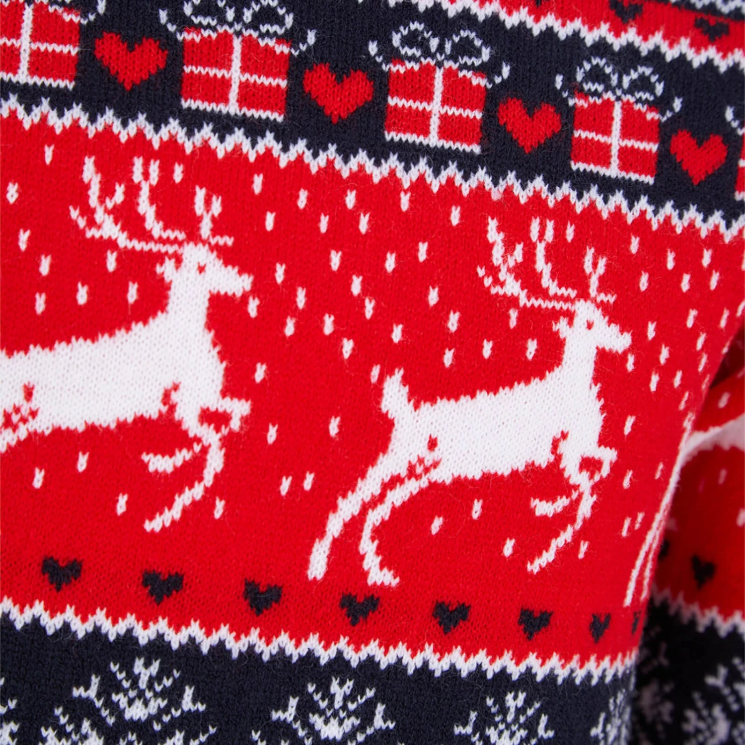 Kids Reindeer Traditional Pattern Christmas Jumper 3 Kids Reindeer Traditional Pattern Christmas Jumper - Image 3