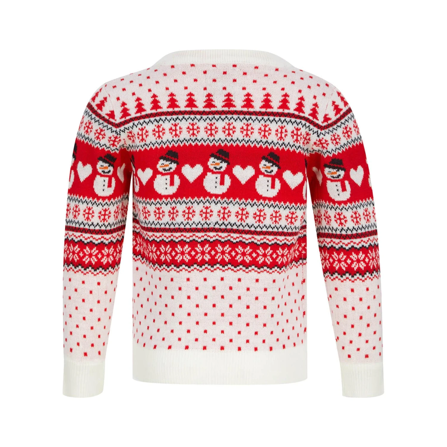Kids Snowman Traditional Pattern Christmas Jumper 2 Kids Snowman Traditional Pattern Christmas Jumper - Image 2