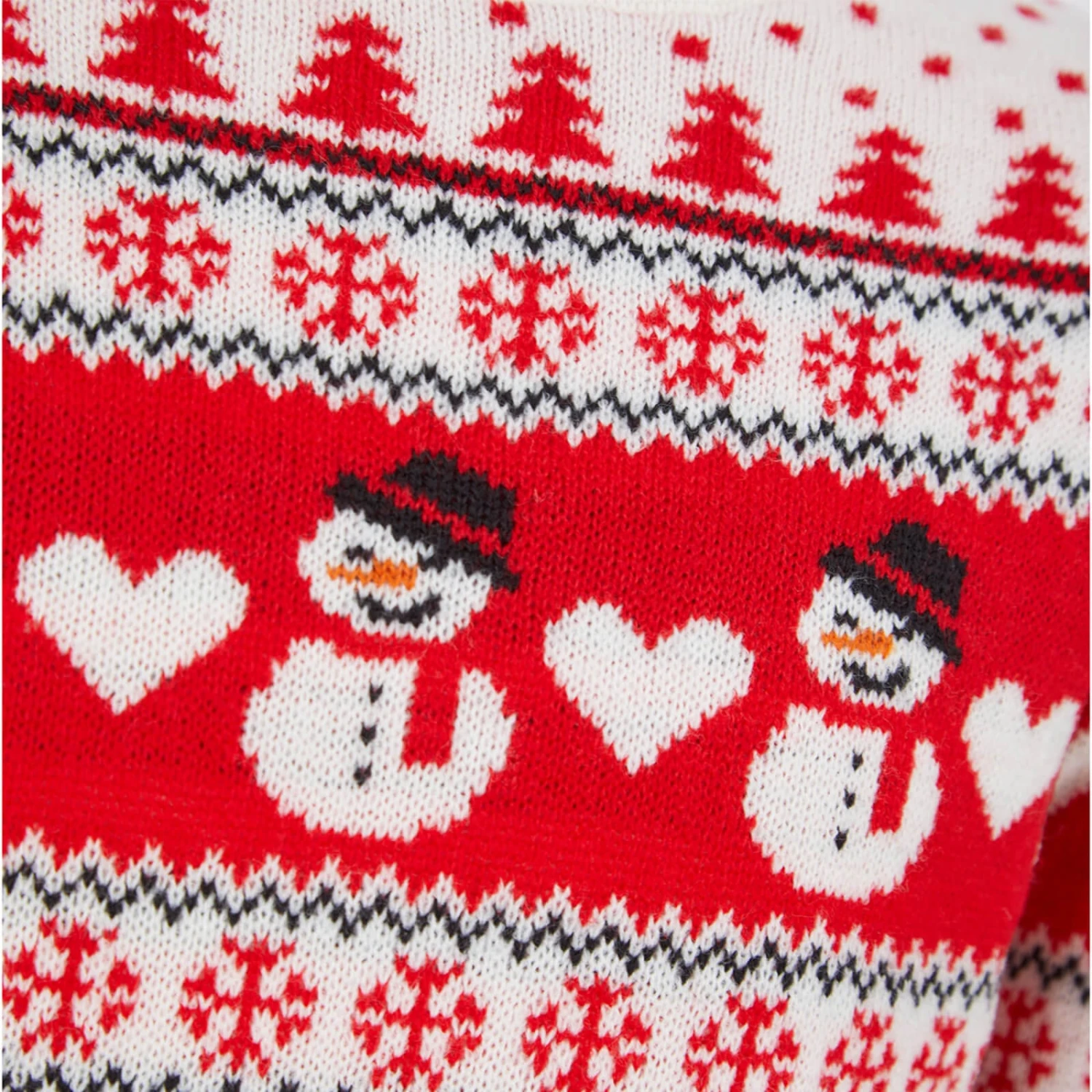 Kids Snowman Traditional Pattern Christmas Jumper 3 Kids Snowman Traditional Pattern Christmas Jumper - Image 3