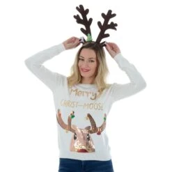 Womens Novelty Sequin Merry Christ-Moose Christmas Jumper 5 Womens Novelty Sequin Merry Christ-Moose Christmas Jumper -XS Stock Shop 6dfbe200 30e3 4e4a a6ad 2412fd39ba82