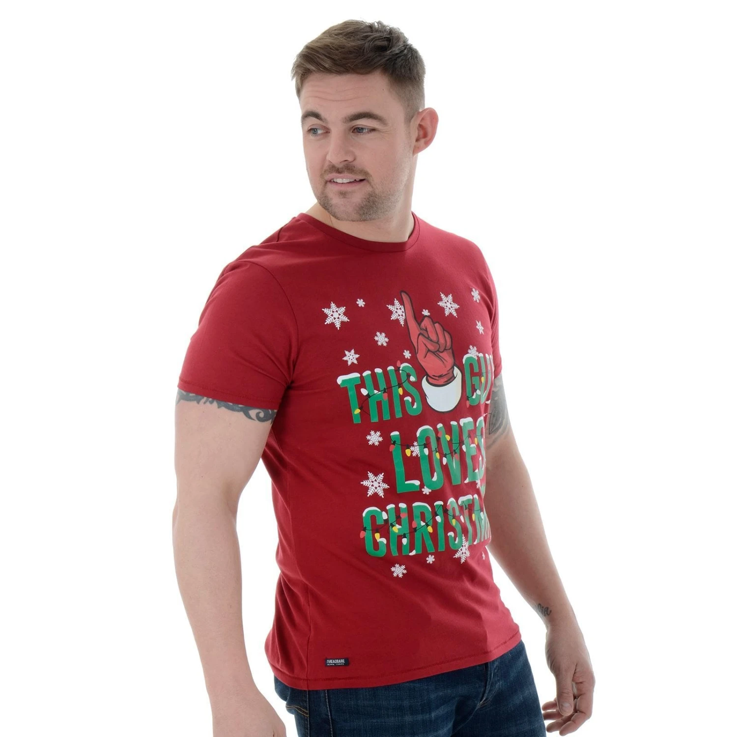 Mens Novelty Cotton Christmas T-Shirt Tee This Guy Loves Xmas 4 Mens Novelty Cotton Christmas T-Shirt Tee This Guy Loves Xmas - Image 4