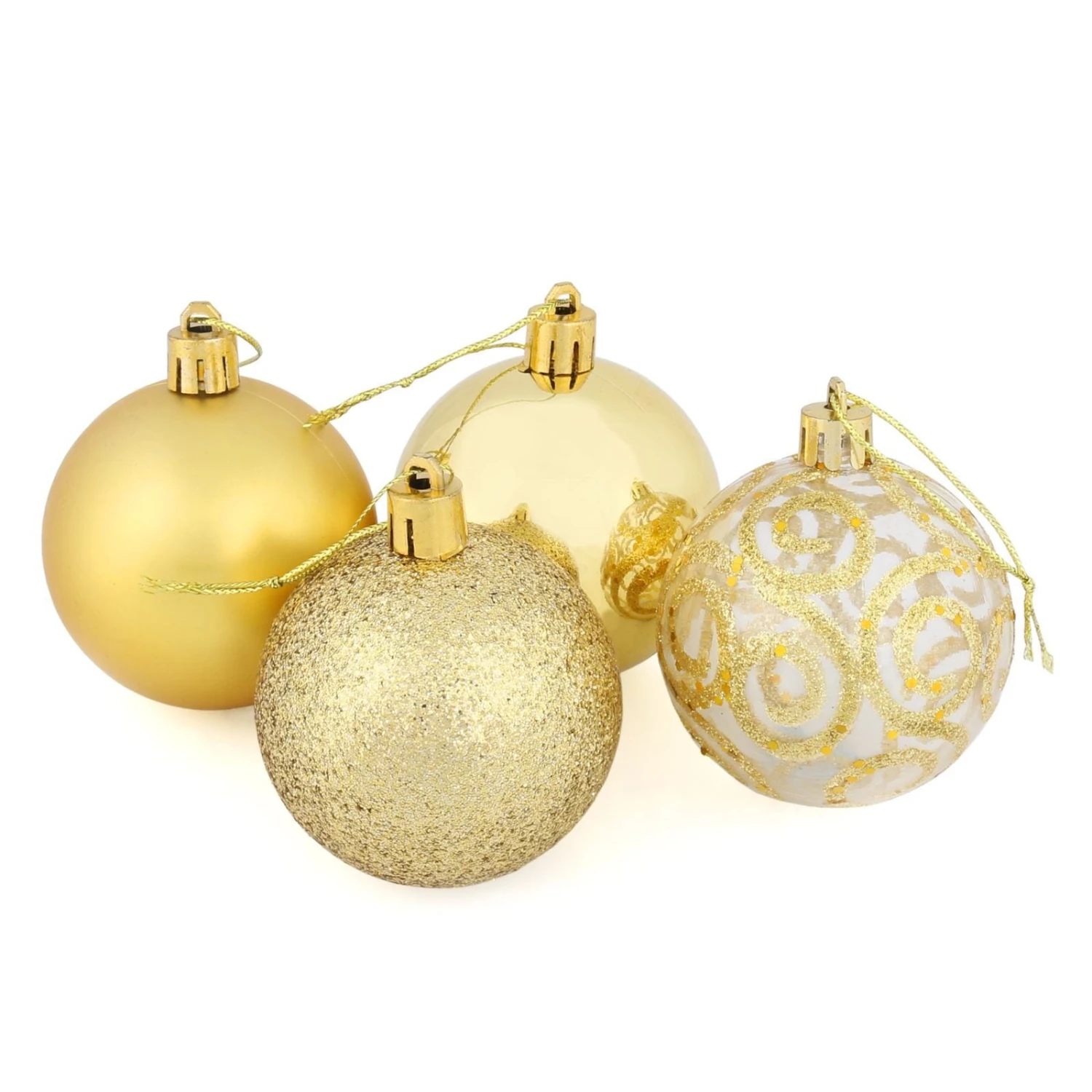 16 X 6cm Christmas Tree Baubles Swirl Matte Glitter Mirrored 7 16 X 6cm Christmas Tree Baubles Swirl Matte Glitter Mirrored - Image 7