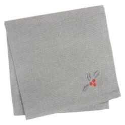 Grey Merry Christmas Fabric Tablecloths / Napkins Xmas Decoration -XS Stock Shop 995888e9 2cdc 4a3b a6a9 523e1038c463