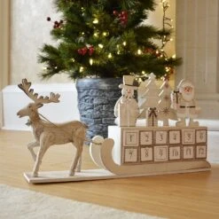 24 Drawer Christmas Wooden Advent Calendar Xmas Decoration -XS Stock Shop 9afe3a08 f138 478d b919 edf97d6f50f4