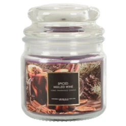 Baltus Festive Scented Candle Glass Jar Spices 45 Hours -XS Stock Shop BAL518445 opt