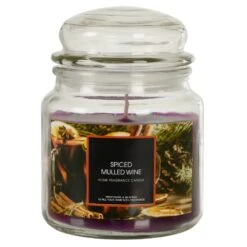 Baltus Festive Scented Candle Glass Jar Spices 45 Hours -XS Stock Shop BAL518520 1 opt