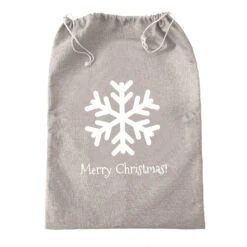 Santa Sack Christmas Presents Bag Red Grey 50x70cm