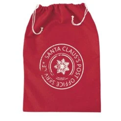 Santa Sack Christmas Presents Bag Red Grey 50x70cm -XS Stock Shop BEAXMA141171 I