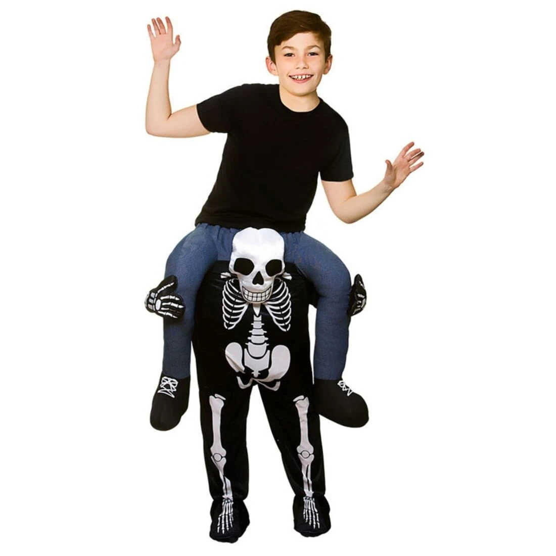 Kids Carry Me Skeleton Costume Fancy Dress 8-10 Years 1 Kids Carry Me Skeleton Costume Fancy Dress 8-10 Years