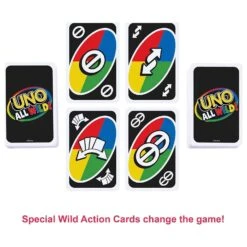 MATTEL Uno All Wild Game In Display Storage Tin Family Fun Age 7+ -XS Stock Shop D23348 5 opt