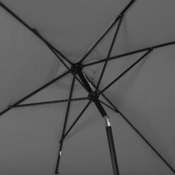 3m X 2m Rectangle Parasol Crank Tilt Garden Patio Umbrella -XS Stock Shop DarkGrey2