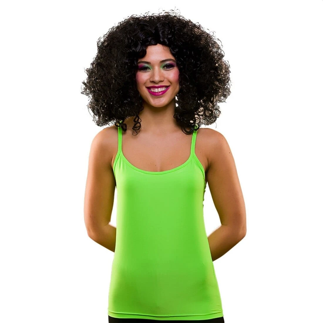 80s Neon Vest Top Fancy Dress Costume Disco Halloween Party 1 80s Neon Vest Top Fancy Dress Costume Disco Halloween Party