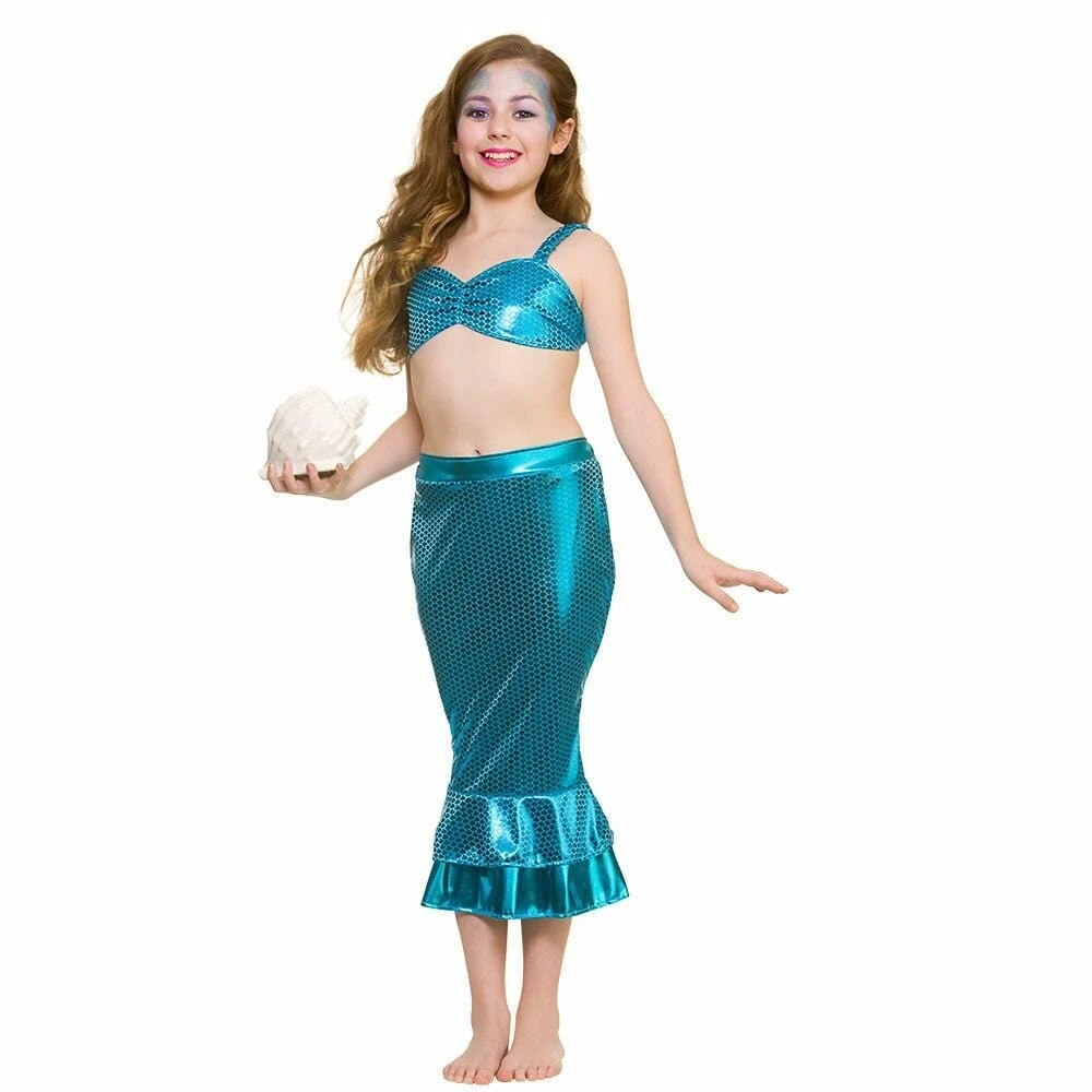 Magical Mermaid Girls Fancy Dress Costume Ariel Halloween 1 Magical Mermaid Girls Fancy Dress Costume Ariel Halloween
