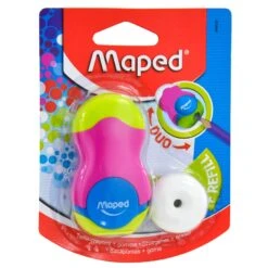 Helix Maped Loopy Duo 1 Hole Pencil Sharpener Eraser & Refill -XS Stock Shop EXO049120 1 opt