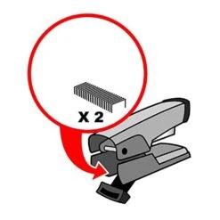 Helix Maped Office Advanced Grey Half Strip Metal Stapler 3 Function -XS Stock Shop EXO354521 4 opt