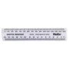 Pack Of 10 X Helix 15cm Ruler White Shatter Resistant