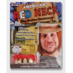 Fun World American Red Neck Dentures Teeth Fancy Dress Halloween