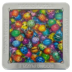3D Picture Magna Puzzle Square Magnetic Tiles 16 Piece Tin 15cm -XS Stock Shop GBC21034 opt