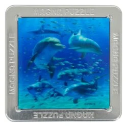 3D Picture Magna Puzzle Square Magnetic Tiles 16 Piece Tin 15cm -XS Stock Shop GBC21188 opt