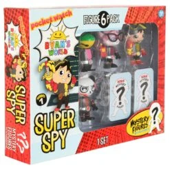 Ryan's World Super Spy Figures 6 Pack With 2 Mystery Agents -XS Stock Shop GRA200066 6462 006 3 opt