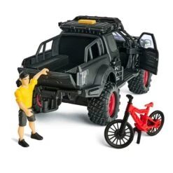 Dickie Toys Downhill Racing Set Ford Raptor Lights Sounds Bike -XS Stock Shop GRA203834006 6474 3 opt