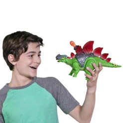 Robo Alive Dino Wars Stegosaurus Light Up Moving Roars 30cm -XS Stock Shop GRA38422 6460 5 opt