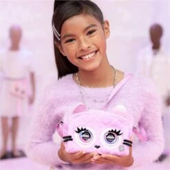 Purse Pets Fluffy Fashion Interactive Handbag 30+ Sounds 20cm -XS Stock Shop GRA6062238 6453 A 2 opt