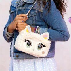 Purse Pets Fluffy Fashion Interactive Handbag 30+ Sounds 20cm -XS Stock Shop GRA6062238 6453 B 2 opt