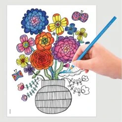 Crayola Folk Art Escapes Colouring Book Hallmark Artist 80 Pages -XS Stock Shop GRA99 2020 6203 3 opt