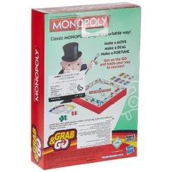 Monopoly Grab & Go Portable Family Game Property Trading Travel -XS Stock Shop GRAB1002 6265 U082 2 opt