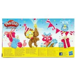Play-Doh Confetti Compound Collection 6 Pots 2 Cutter Shapes -XS Stock Shop GRAB3423 6424 EU61 4 opt
