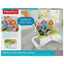 Fisher Price Curve Bouncer Seat Baby Soothe Comfort Entertain -XS Stock Shop GRACJJ79 5911 959C 3 opt