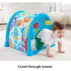 Fisher Price Kick Crawl Musical Seahorse Gym Tunnel Light Up -XS Stock Shop GRADRD92 5964 9554 4