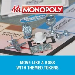 Hasbro Ms Monopoly Family Board Game Property Trading Fun -XS Stock Shop GRAE842459711020 4 opt