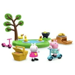 Peppa Pig Peppa's Picnic Playset 10 Piece Duck Pond 2 Figures -XS Stock Shop GRAF2516 6421 5L00 3 opt