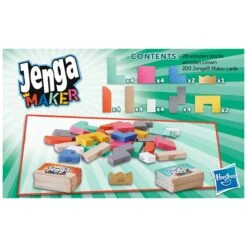 Hasbro Jenga Maker Family Game Build Race 28 Wooden Blocks Age 8+ -XS Stock Shop GRAF4528 6358 1020 6 opt