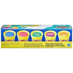 Play-Doh Colour Me Happy Compound 5 Tubs Emojis Dough -XS Stock Shop GRAF4715 6344 5L10 2 opt