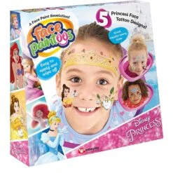 Face Paintoos Pack 5 Tattoos Designs Fancy Dress Fun Art -XS Stock Shop GRAFP202 6119 1 opt