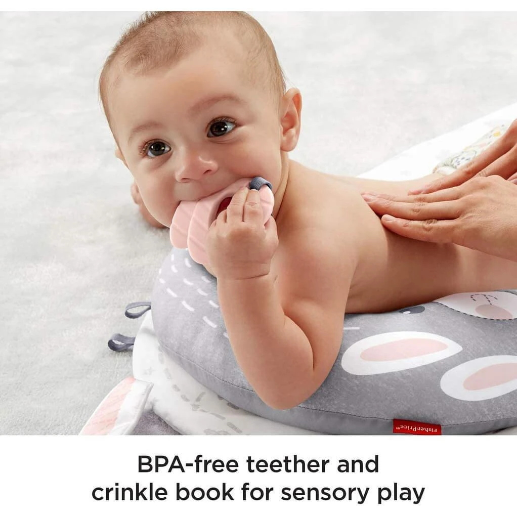 Fisher Price Baby Bunny Massage Set Soothing Fun Mat Teether 4 Fisher Price Baby Bunny Massage Set Soothing Fun Mat Teether - Image 4