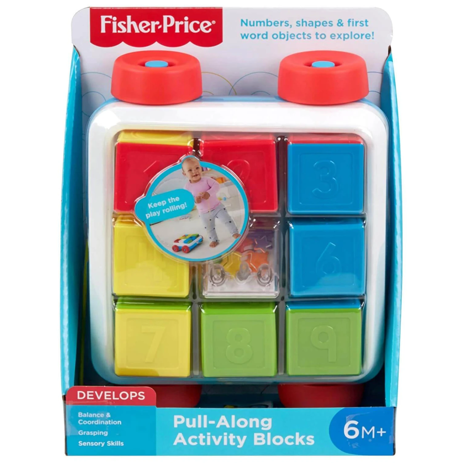 Fisher Price Pull-Along Activity Blocks Numbers Shapes 1 Fisher Price Pull-Along Activity Blocks Numbers Shapes