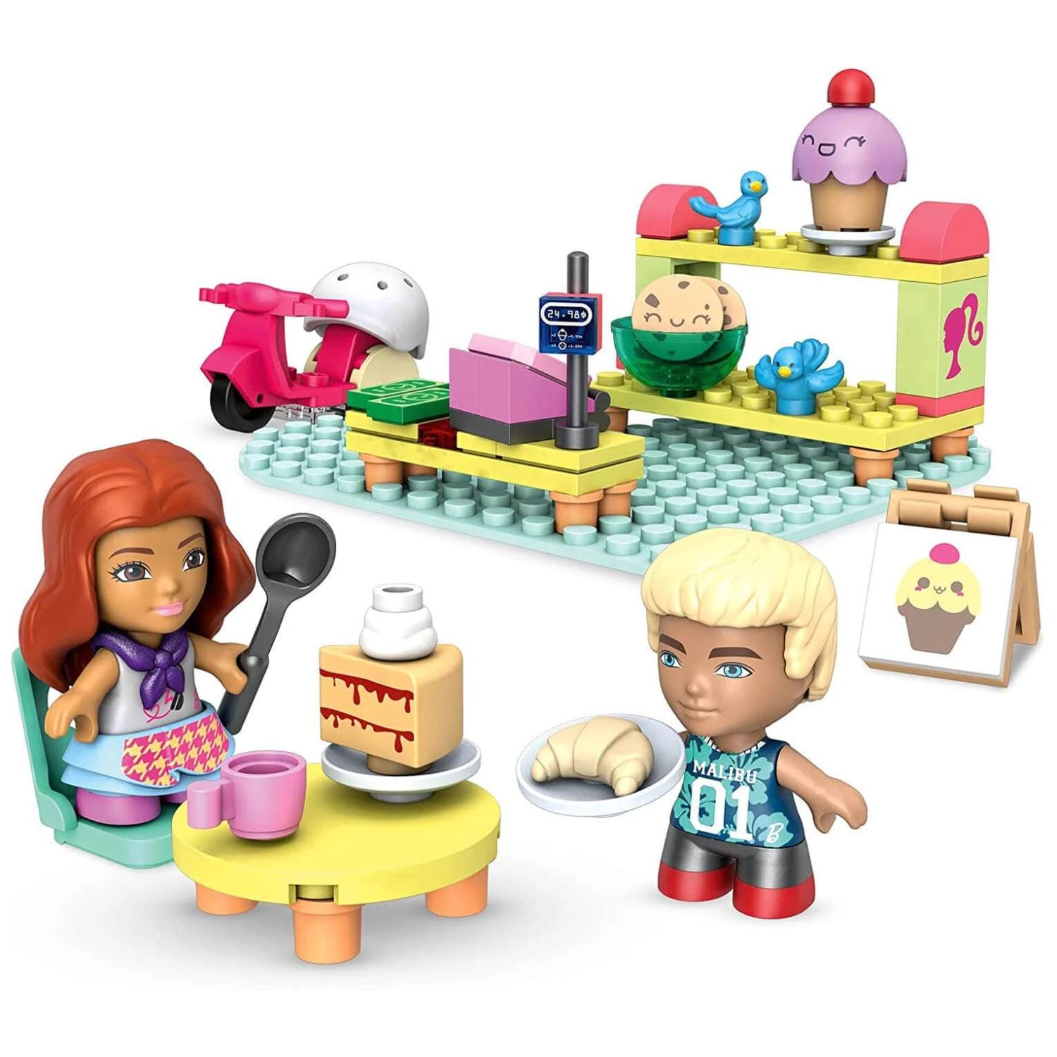Barbie Mega Construx Building Set 2 Micro Dolls Over 70 Pieces 3 Barbie Mega Construx Building Set 2 Micro Dolls Over 70 Pieces - Image 3